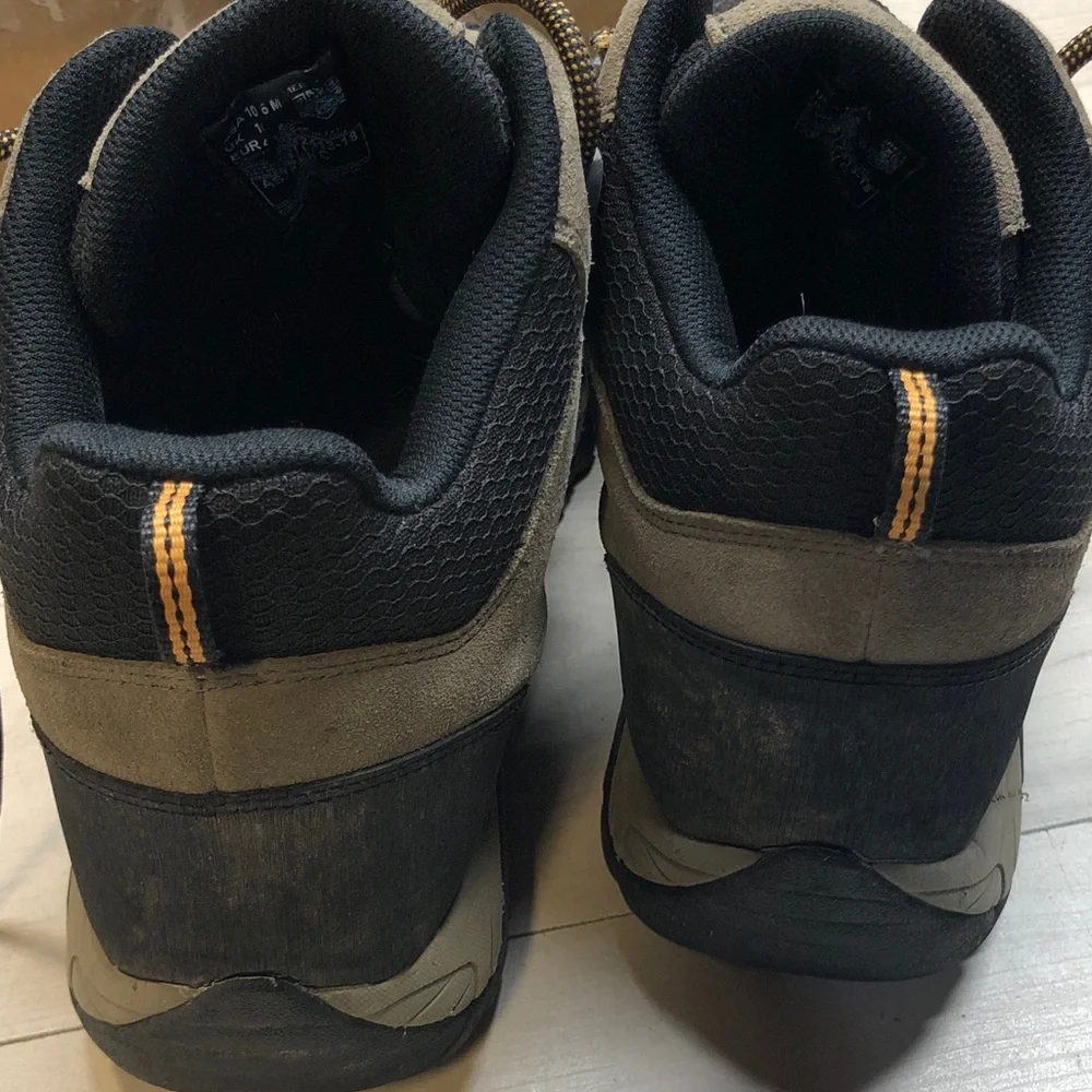 Merrell Tan and Black Hiking Boots with Orange Accents #1564
